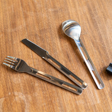 画像をギャラリービューアに読み込む, チタニウムカトラリーセット | esbit(エスビット )