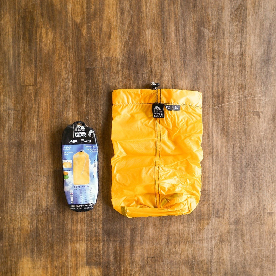 エアバッグ AIR BAG #2 容量3リットル カラー: イエロー（yellow） | GRANITE GEAR（グラナイトギア）